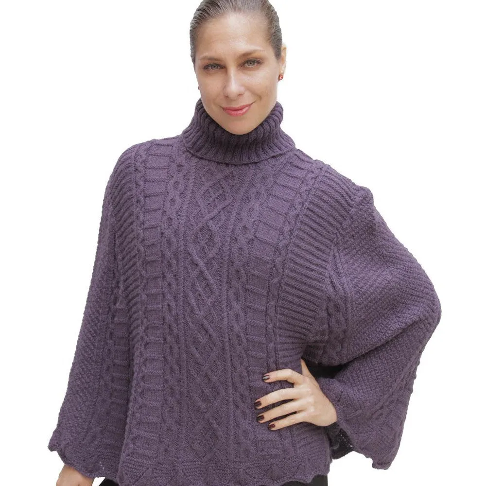 Handknit Maria Alpaca Poncho