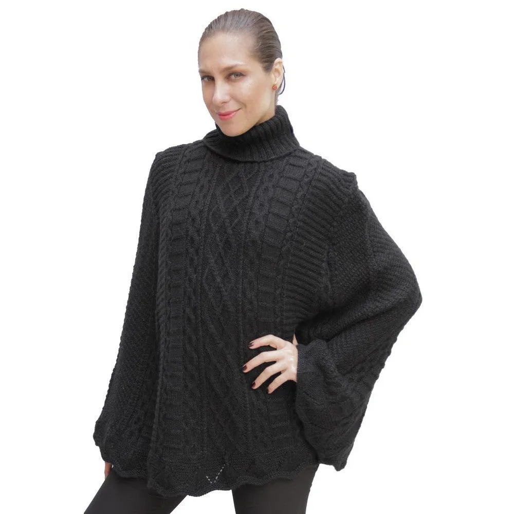 Handknit Maria Alpaca Poncho