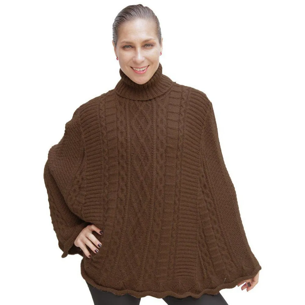 Handknit Maria Alpaca Poncho