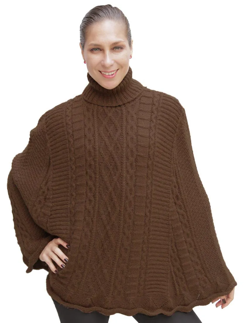Handknit Maria Alpaca Poncho