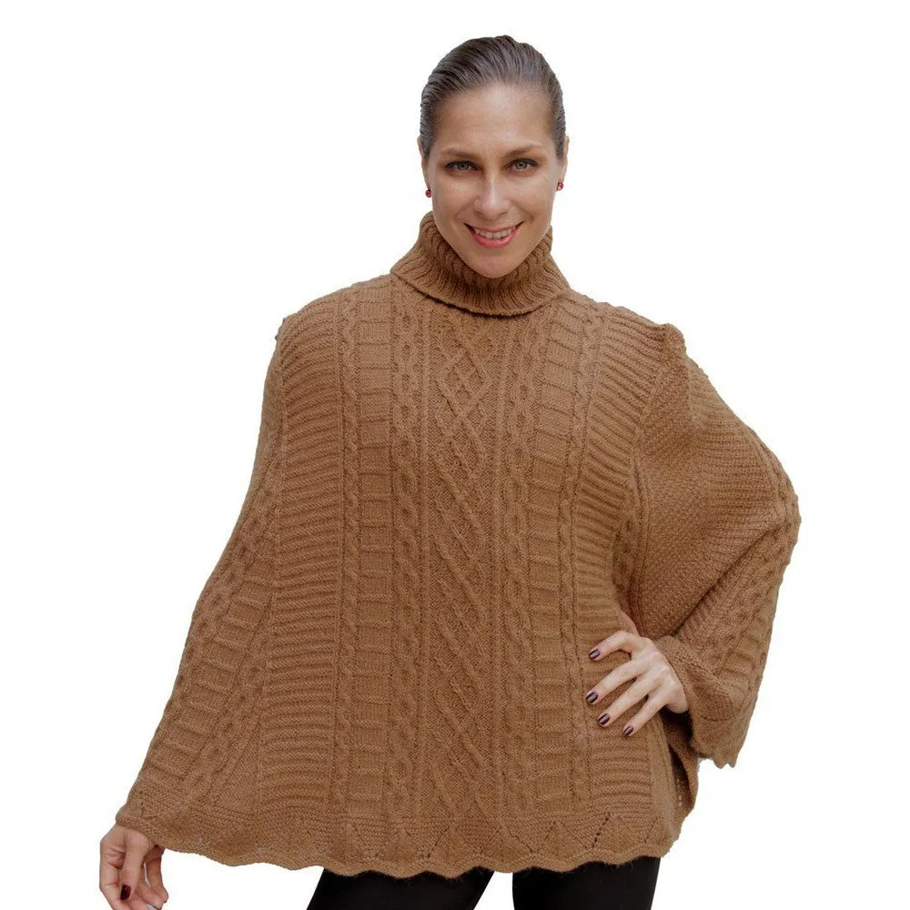 Handknit Maria Alpaca Poncho