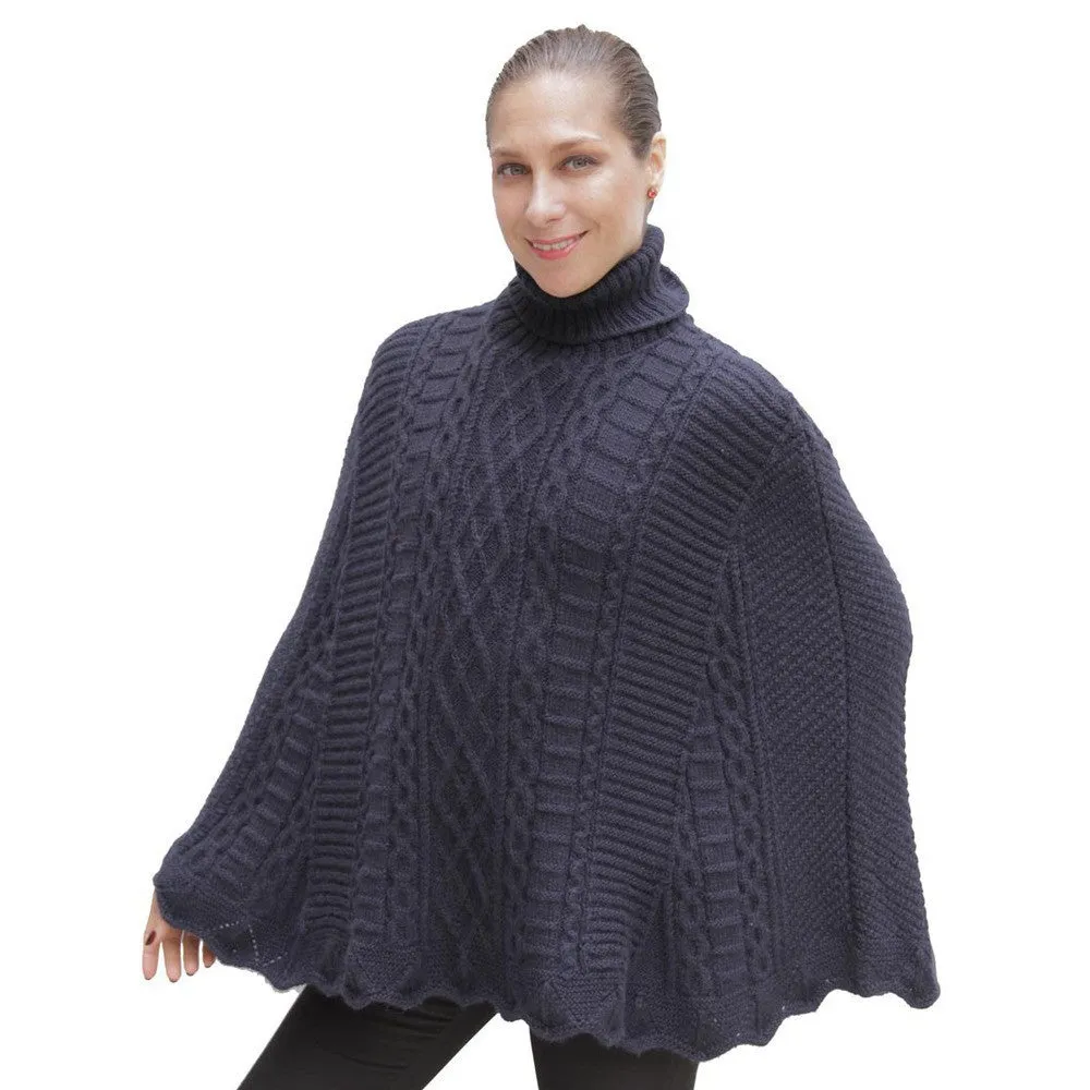 Handknit Maria Alpaca Poncho