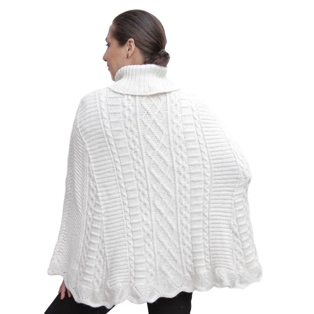 Handknit Maria Alpaca Poncho
