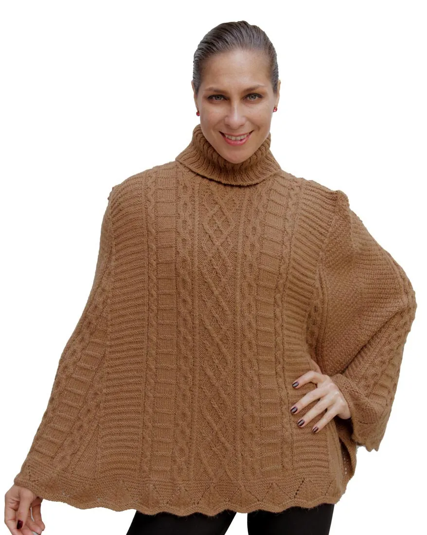 Handknit Maria Alpaca Poncho