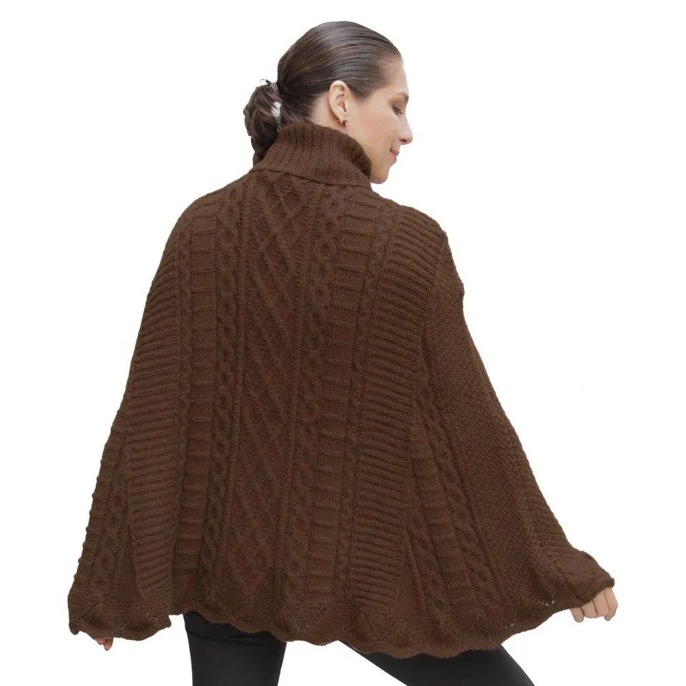 Handknit Maria Alpaca Poncho