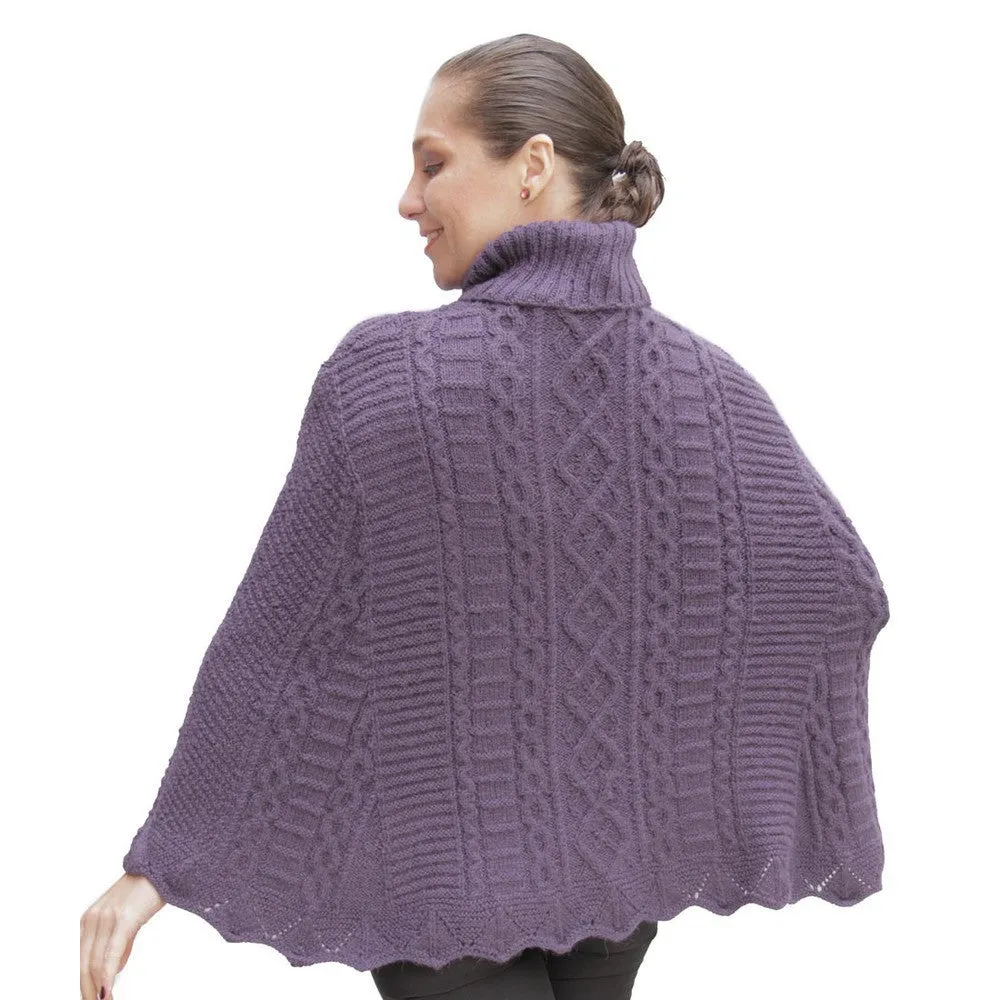 Handknit Maria Alpaca Poncho