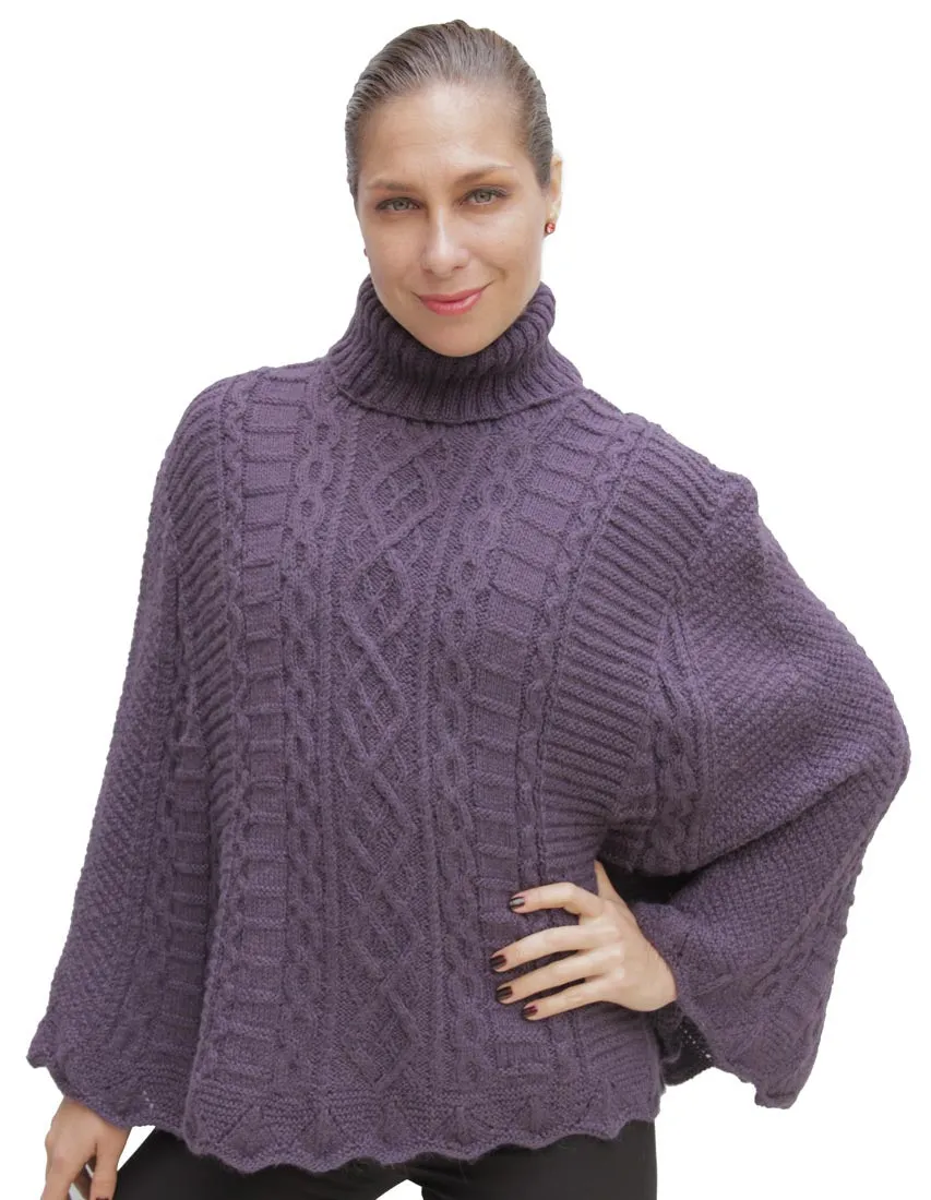 Handknit Maria Alpaca Poncho