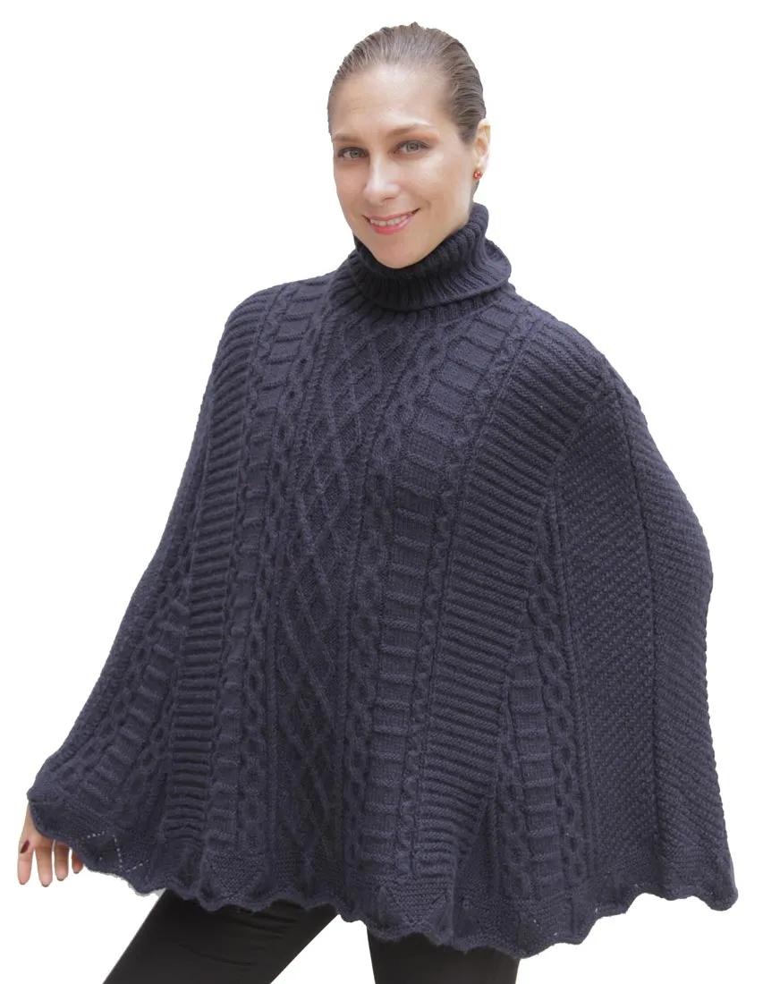 Handknit Maria Alpaca Poncho