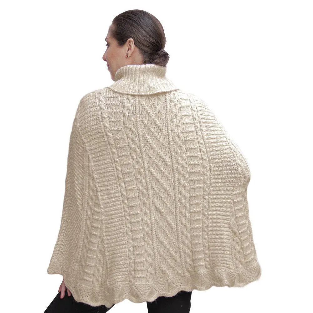Handknit Maria Alpaca Poncho