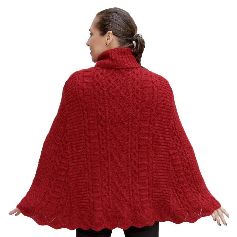 Handknit Maria Alpaca Poncho