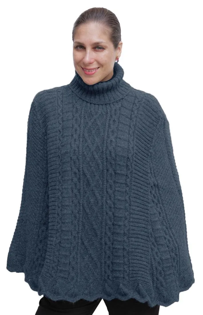 Handknit Maria Alpaca Poncho