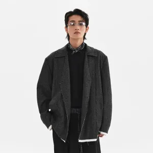 Herringbone Woolen Blazer