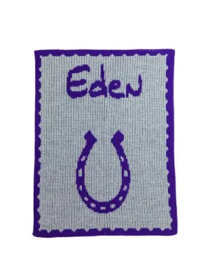 HORSESHOE & NAME BLANKET