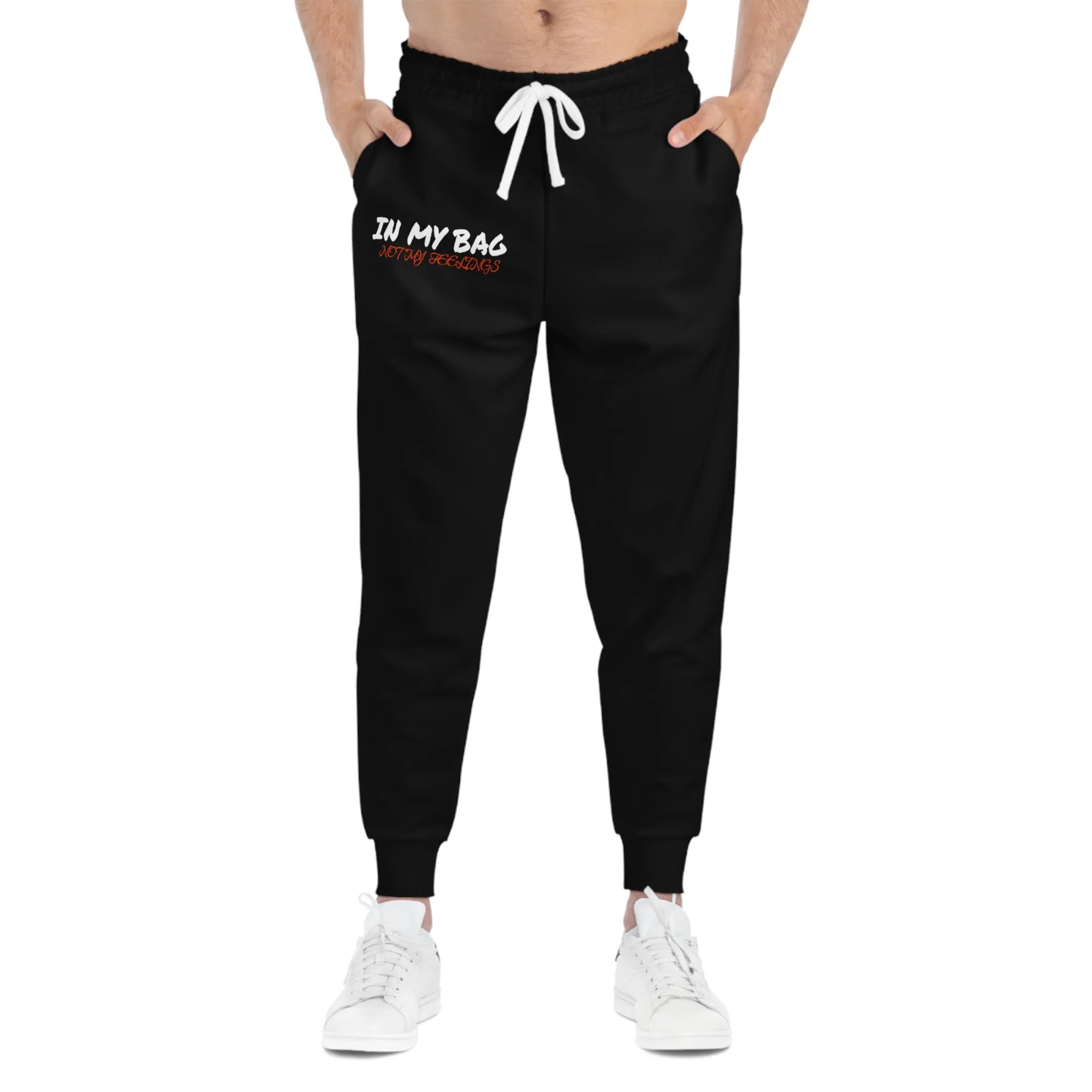 In My Bag Not My Feelings Athletic Joggers (AOP)