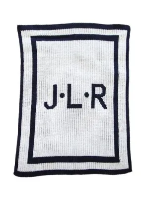 INITIALS & DOUBLE BORDER BLANKET