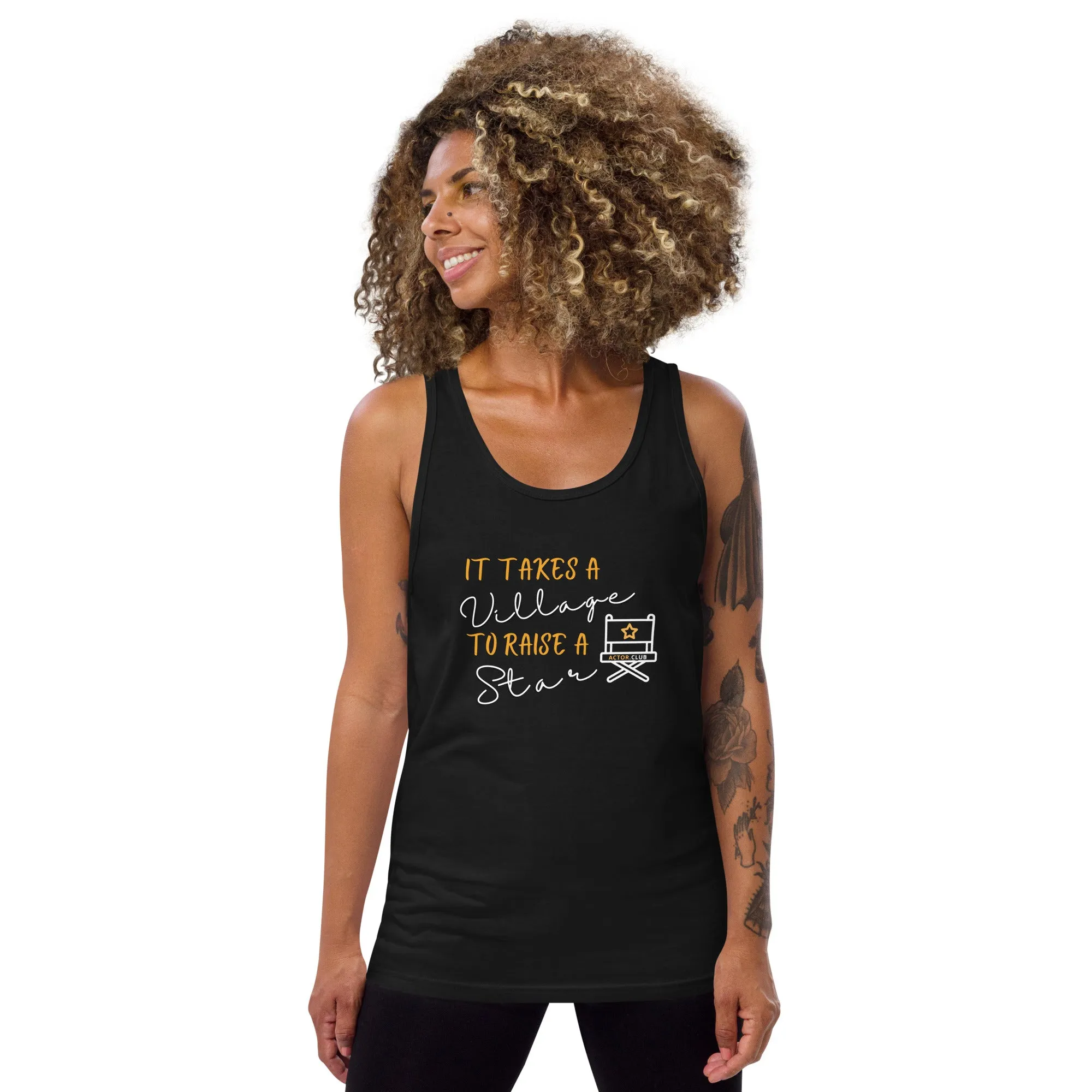 IT TAKES A VILLAGE TO RAISE A STAR Entertainment Tank Top for Women