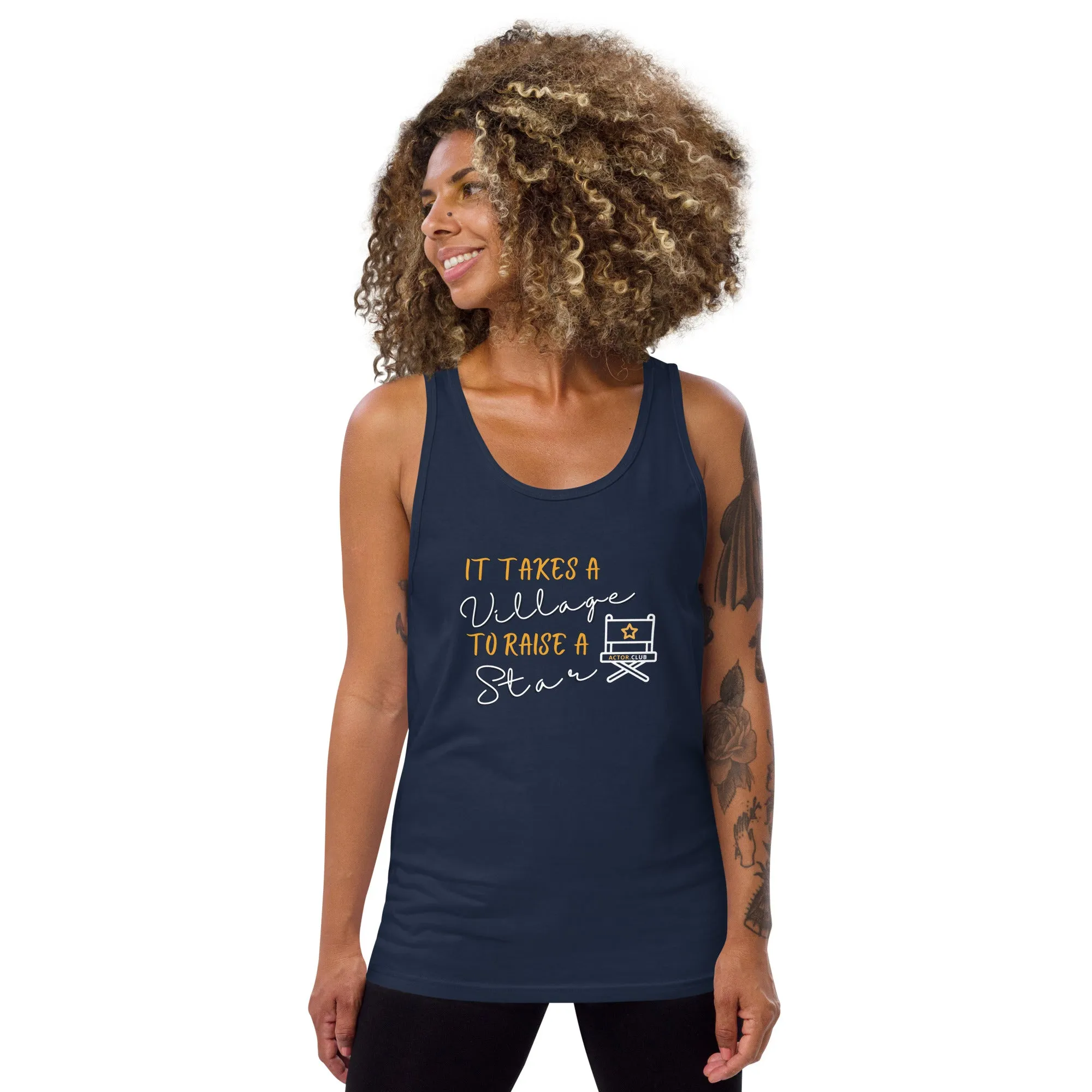 IT TAKES A VILLAGE TO RAISE A STAR Entertainment Tank Top for Women