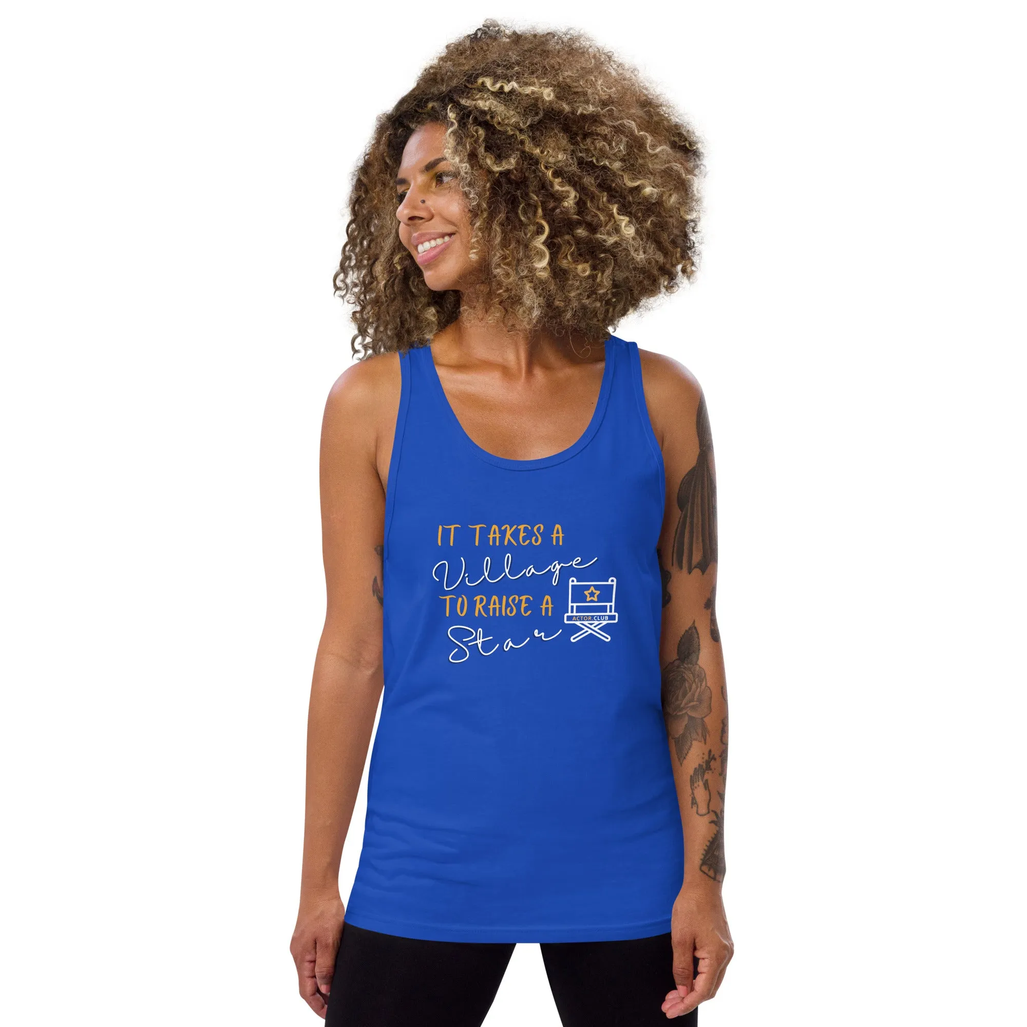 IT TAKES A VILLAGE TO RAISE A STAR Entertainment Tank Top for Women