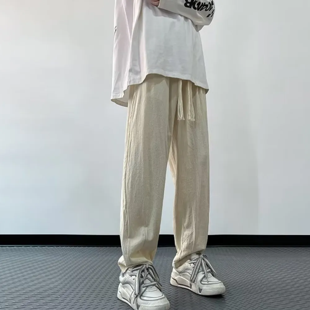 Japanese Solid Color Loose Sweatpants