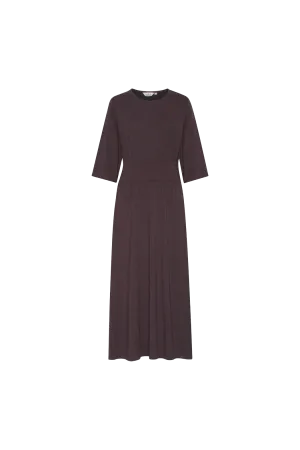 Jo Long Dress - Chocolate Plum