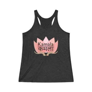 KAMALA LOTUS© - Women's Tri-Blend Racerback Tank