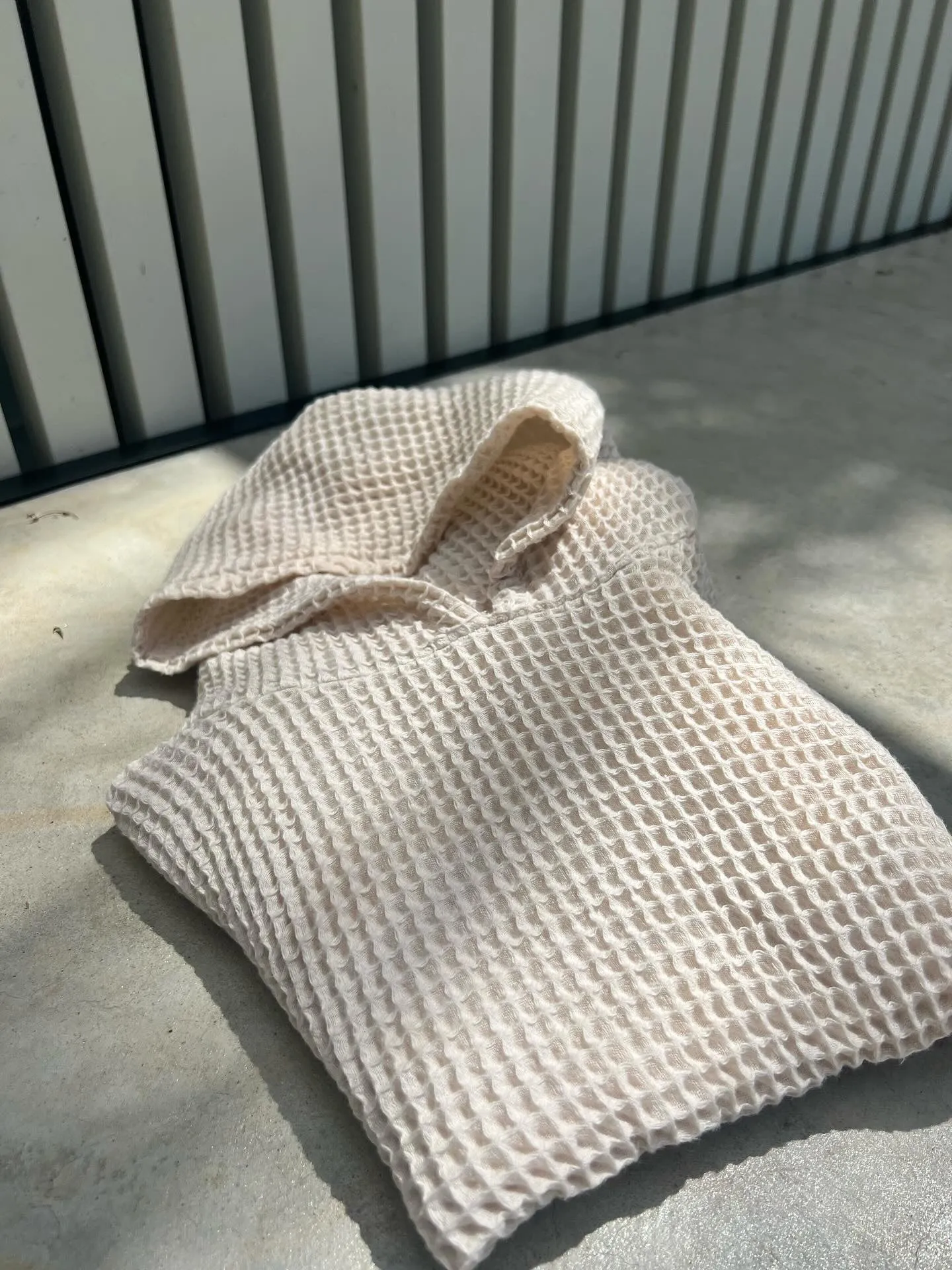 Kids Sand Waffle Poncho