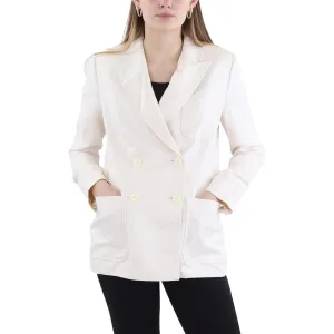 Lauren Ralph Lauren Womens Shoulder Pads Long Sleeve Two-Button Blazer