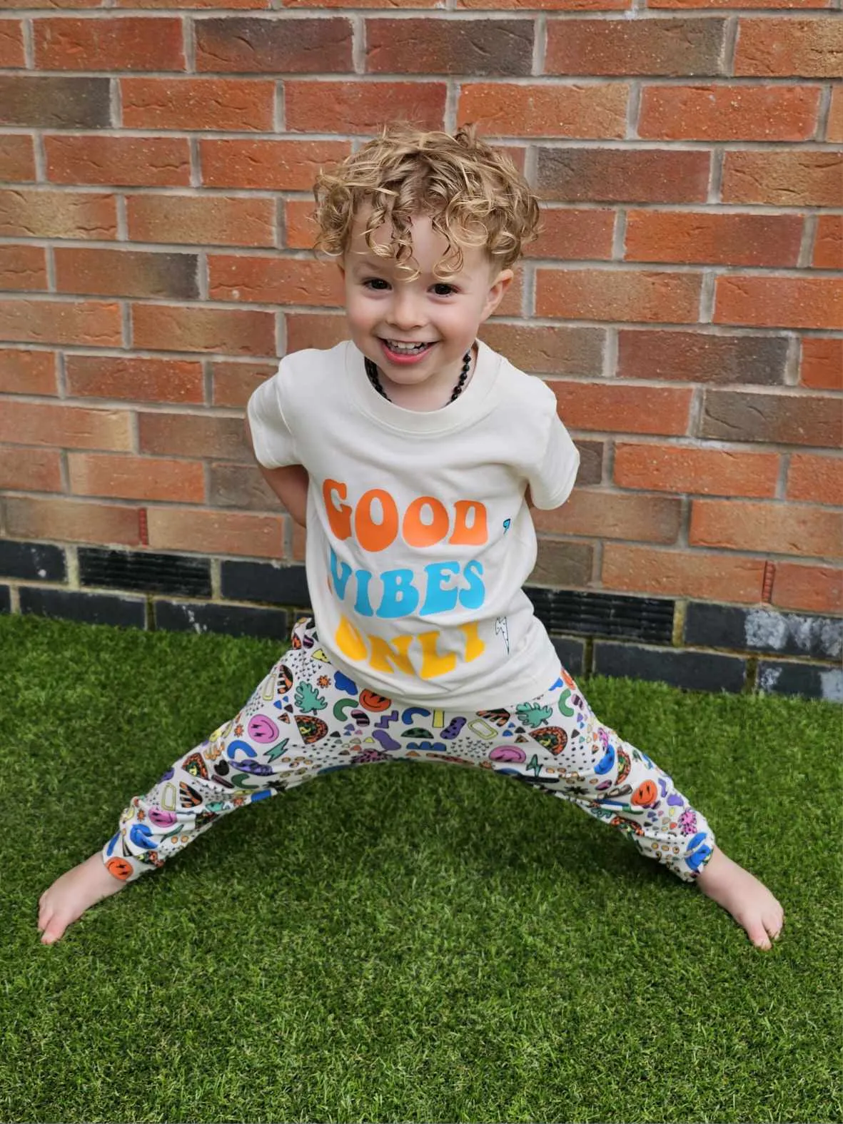 Leggings-Good Vibes Print-New!