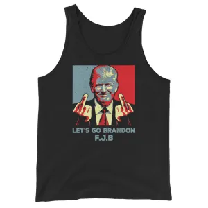 Let’s go Brandon TRUMP FJB Unisex Tank Top