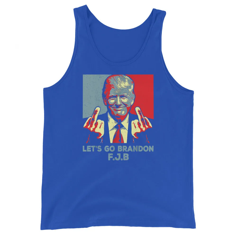 Let’s go Brandon TRUMP FJB Unisex Tank Top