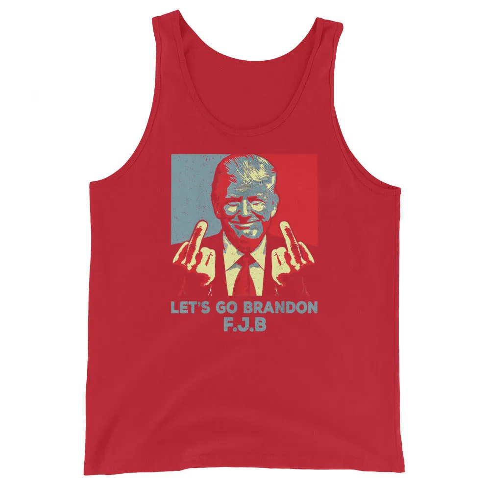 Let’s go Brandon TRUMP FJB Unisex Tank Top