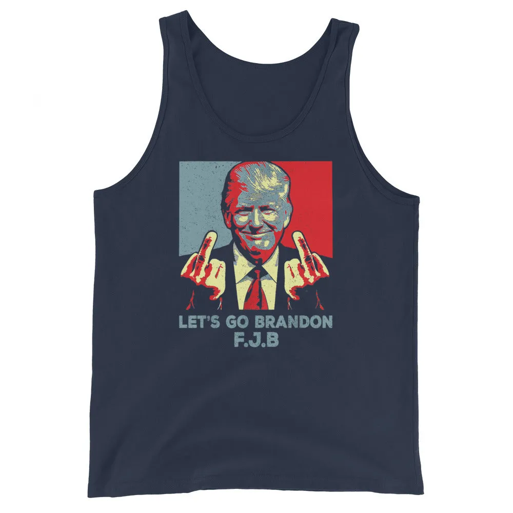 Let’s go Brandon TRUMP FJB Unisex Tank Top