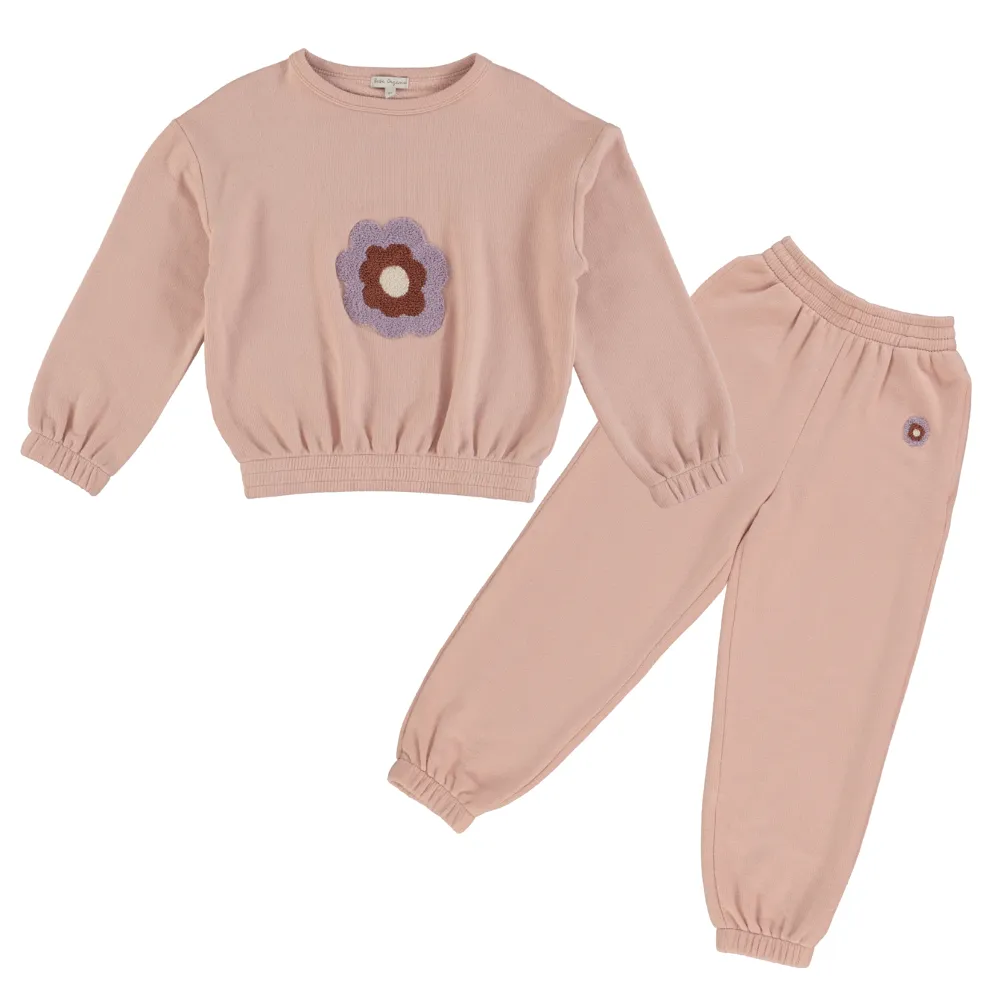Lila Sweatshirt & Sweatpants Set | Pink