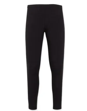 Losan Girls Black Cotton Basic Leggings : Sizes 4-16