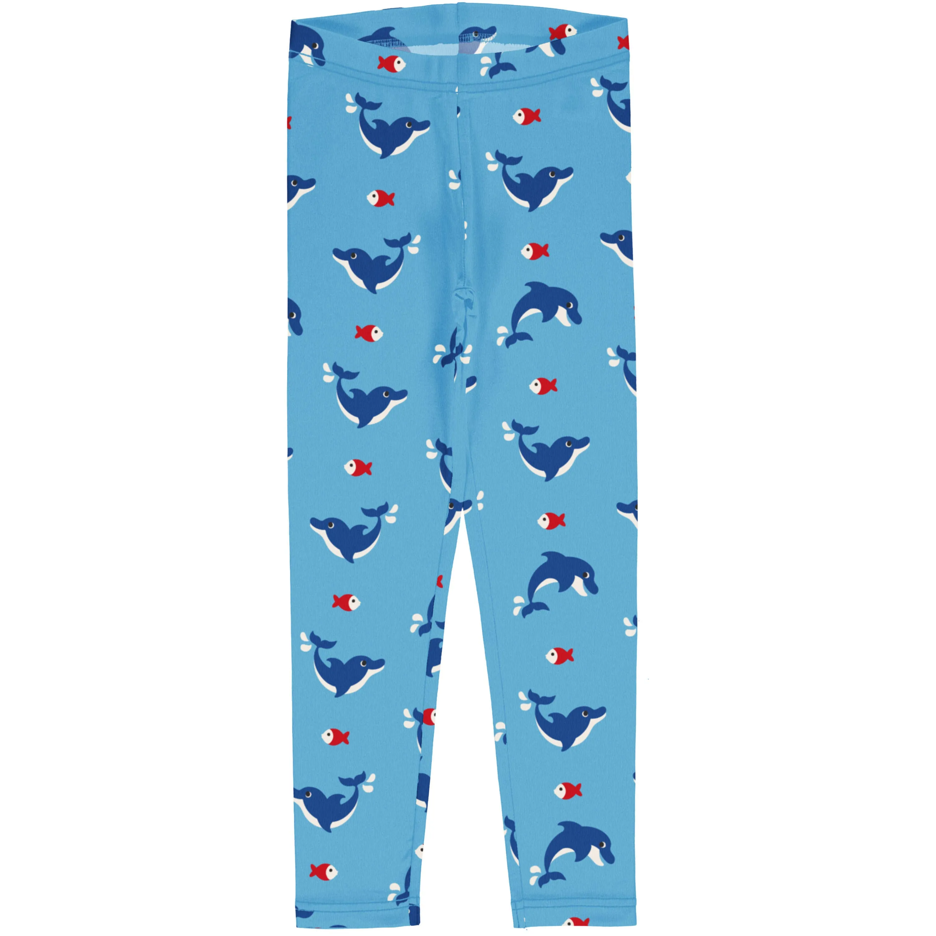 Maxomorra Organic Children's Leggings-Dolphin Leggings