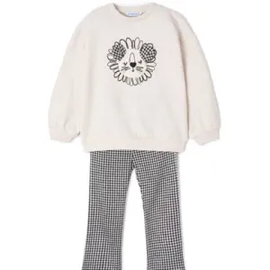 Mayoral 'Checked Lion' Two Piece Set