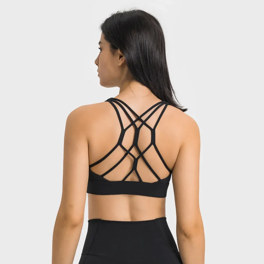Medium Support Strappy Back Bra