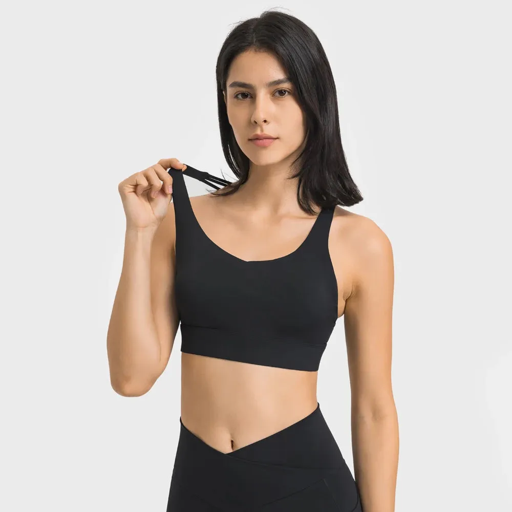 Medium Support Strappy Back Bra