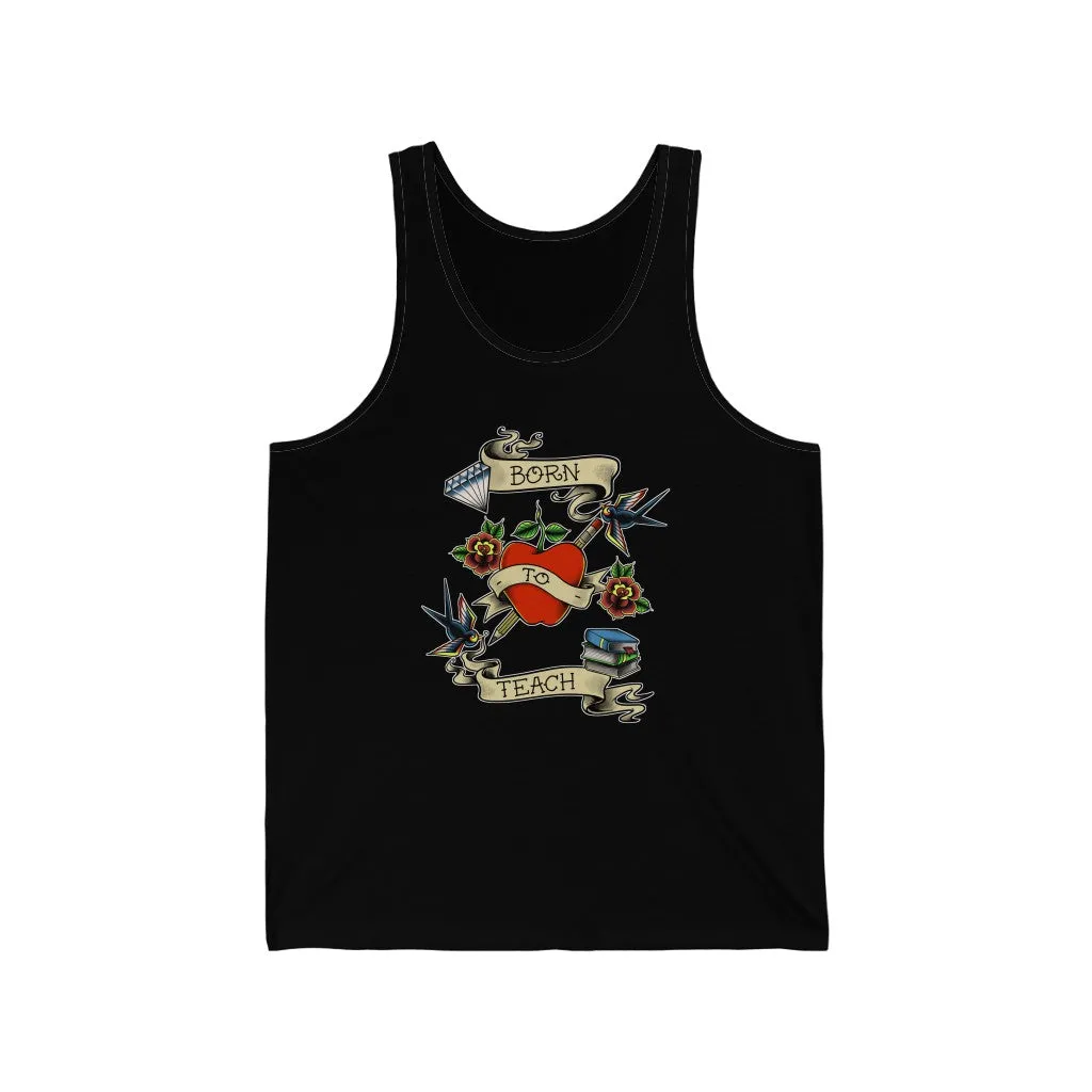 Men's Born to Teach Jersey Tank