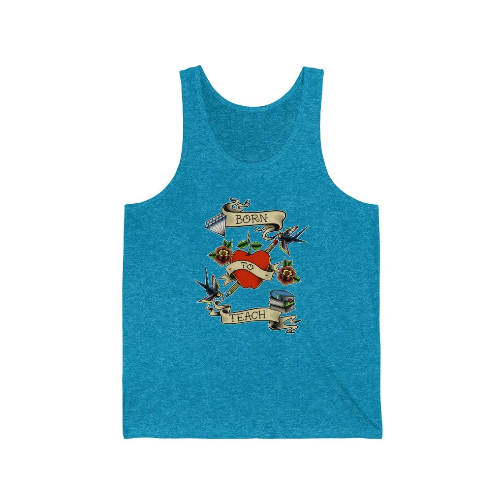 Men's Born to Teach Jersey Tank