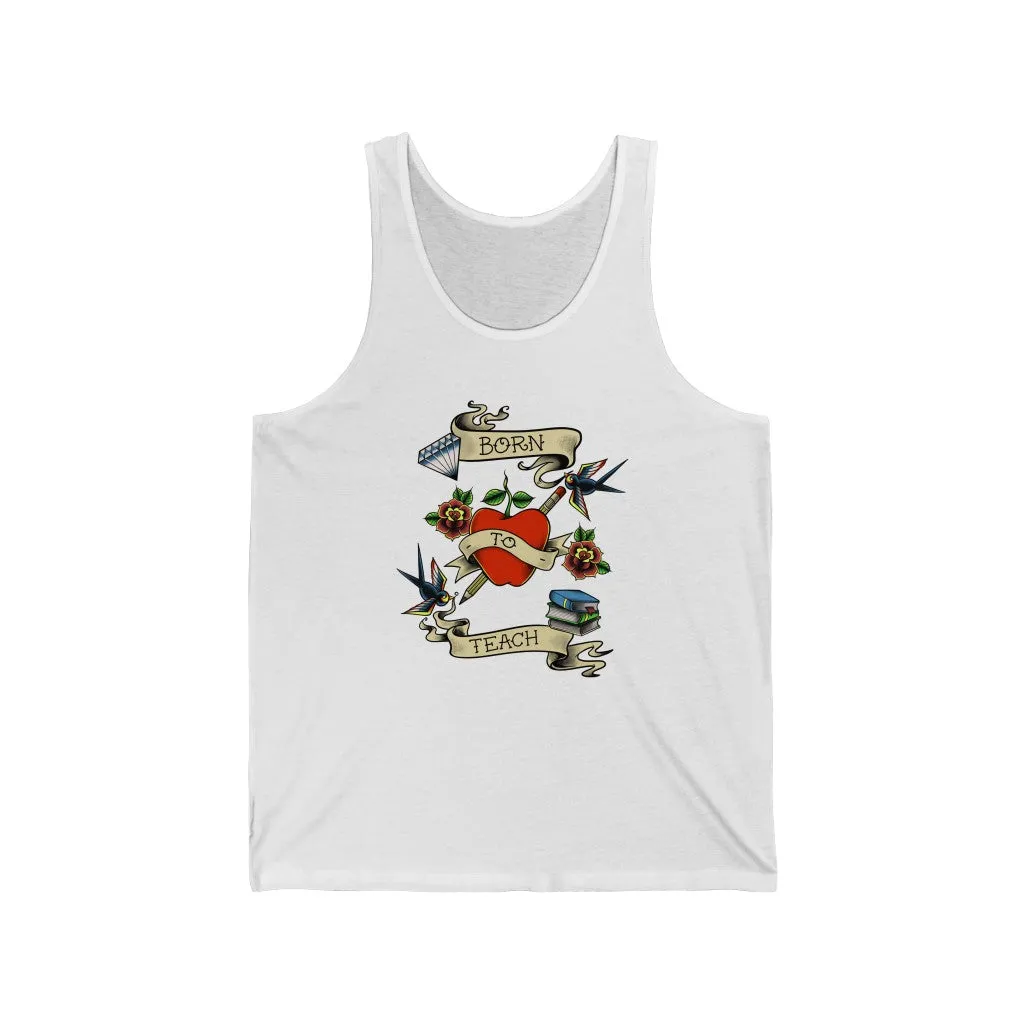 Men's Born to Teach Jersey Tank