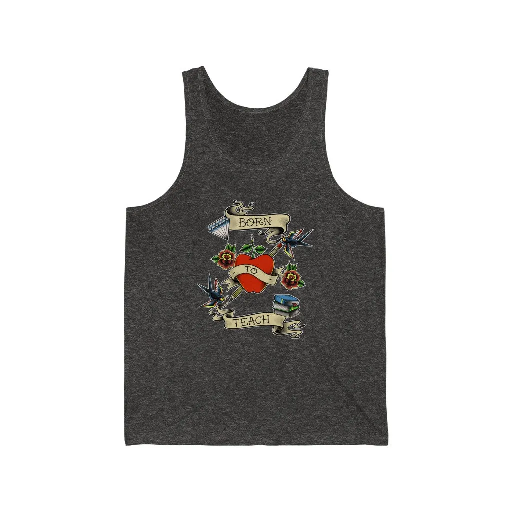 Men's Born to Teach Jersey Tank