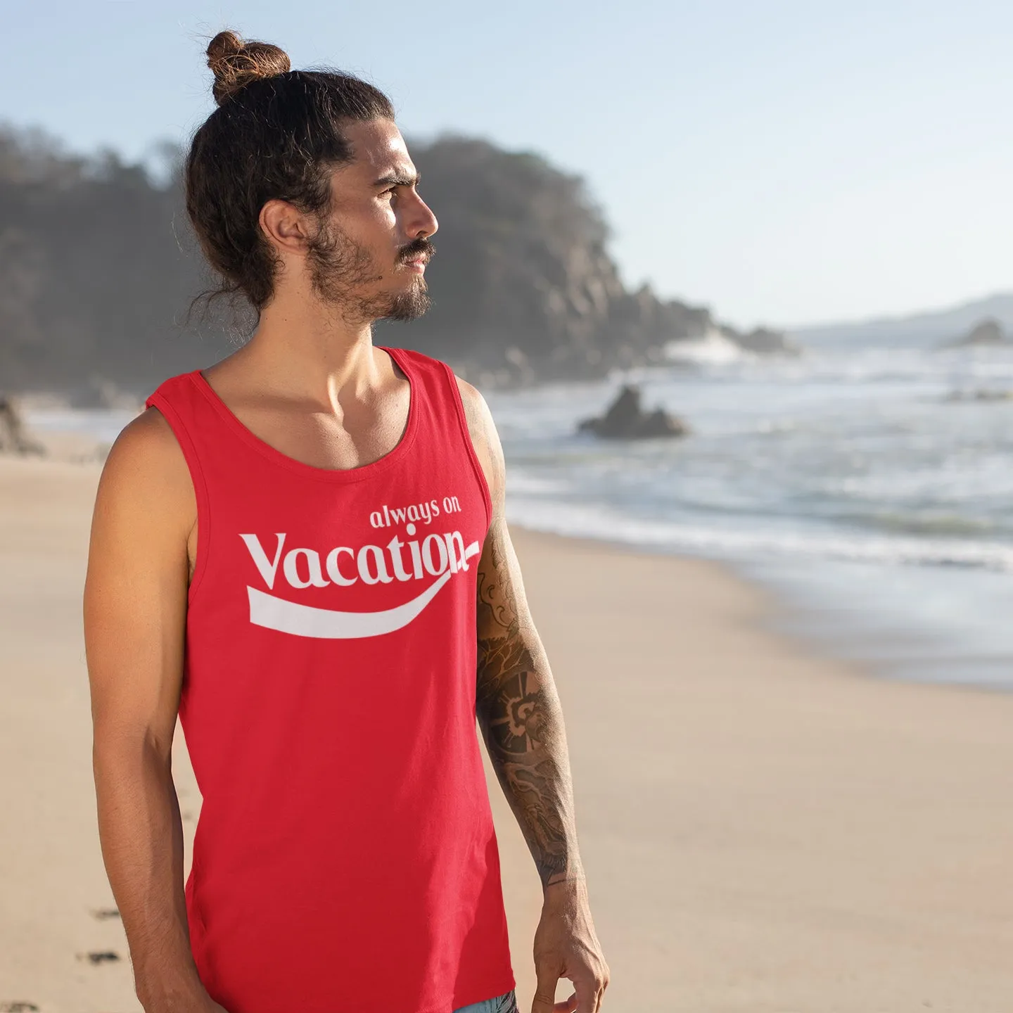 Men's "Always On Vacation" Tank Top