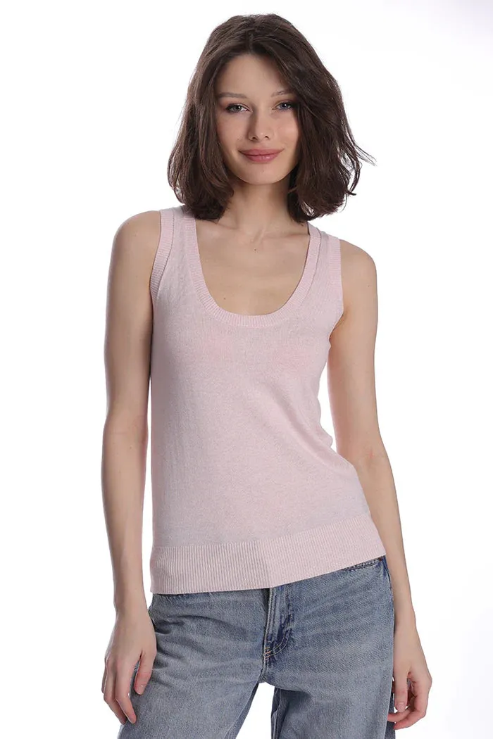 Minnie Rose Cotton Scoop Neck Tank