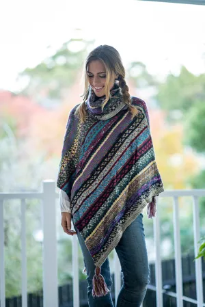 Mix Roll Neck Poncho