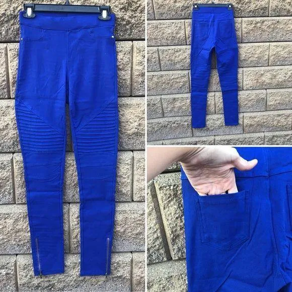 Navy Blue Motto Jeggings
