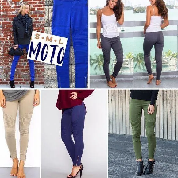 Navy Blue Motto Jeggings