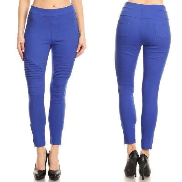 Navy Blue Motto Jeggings