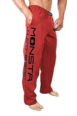 NEW Mens Workout MONSTA UNLEASH Sweatpants Bodybuilding Clothing Sweat Pants