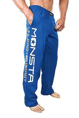 NEW Mens Workout MONSTA UNLEASH Sweatpants Bodybuilding Clothing Sweat Pants